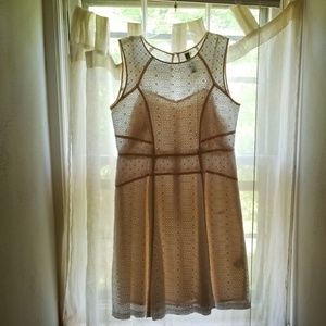 Summery white eyelet cotton dress